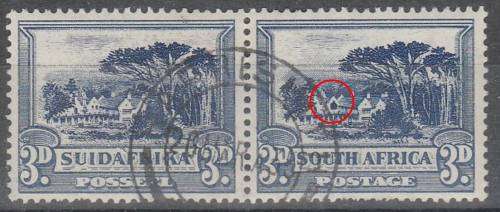 Union 3d Blue roto pair with `shuttered window` SACC 46a fine used