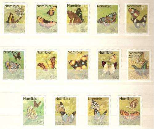 Namibia  Butterflies set  MNH