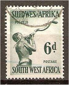 SWA 6d of animal defn set fine used - reversed watermark