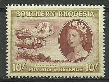S Rhodesia  QE II  defn  10/-  LMM