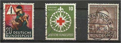 Germany West  3 Early good used items SG 1088/1090/1099