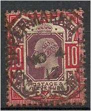 GB KE VII 10d defn fine used SG 254