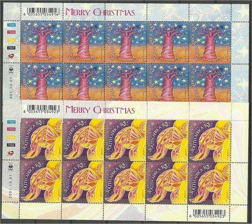 RSA Christmas 2003 sheets  MNH  SACC  1426/7