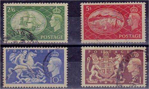 GB KG VI defn SG 509-512 very fine used
