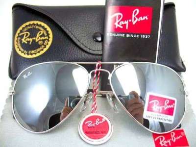 RAY BAN RB3026 Aviator Silver Mirror SUNGLASSES 62MM (free shipping)