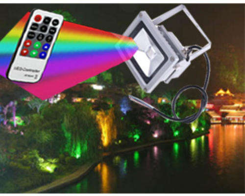 New*** Remote controlled color changeable CREE LED floodlight 220V AC. FREE shipping with tracking #