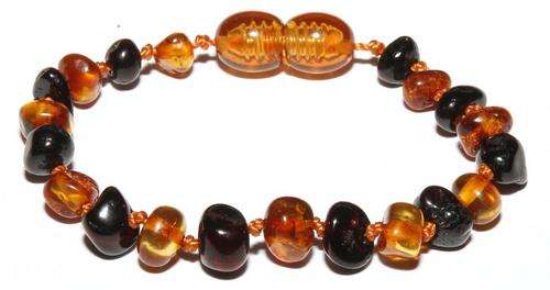 Baby teething anklet / bracelet. No more sleepless nights! Pure Lithuanian amber - Low shipping!