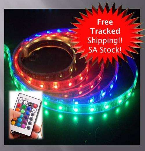 ****Remote controlled! **** Waterproof ***** 5M LED strip light kit. FREE SHIPPING Unbeatable value!