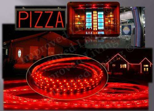 Bulk sale price/m  BRIGHT RED *24 Watts*300 Ultra bright glowy LEDs - FREE SHIPPING option!