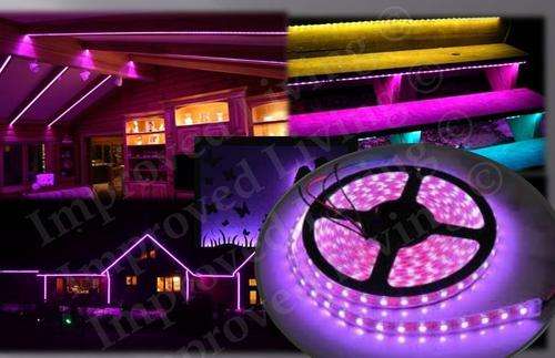 LED strip 5m- UNIQUE PINK Marine grade waterproof *24W*300 Bright LEDs price/m- FREE SHIPPING option