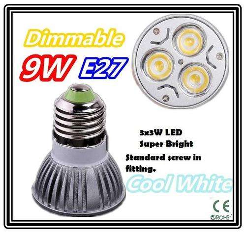 ***LED Bulb E27*** 9 WATT High brightness** Screw in type Spotlight - FREE SHIPPING OPTION