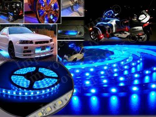 ** Waterproof ** Bright BLUE LED strip light 60LED's/m - price / meter FREE SHIPPING OPTION