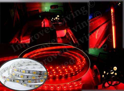 LED strip 5m - BRIGHT RED  Heavy duty 5050 Marine grade waterproof *72W*4500 LUMENS - FREE SHIPPING