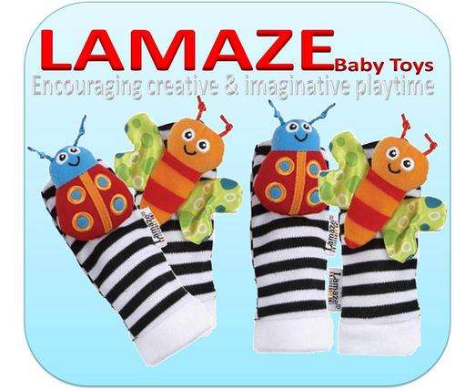LAMAZE developmental baby  Sock Rattler  FREE SHIPPING OPTION!!!!!