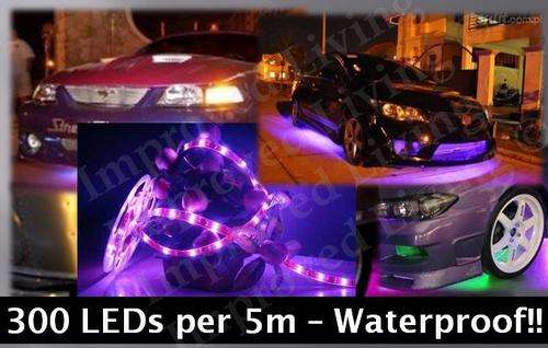 UNIQUE *PURPLE GLOW WATERPROOF* LED strip light - 300LEDs**price/m