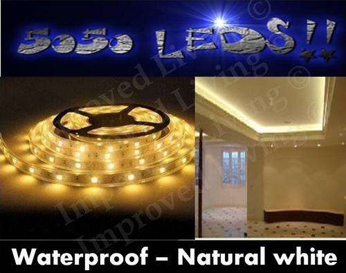 5050 Heavy duty Natural White 5m*Marine grade Waterproof*150 LED strip-Price/m-FREE SHIPPING OPTION