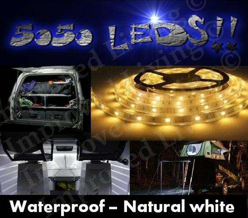 5050 Heavy duty Warm White 5m*Marine grade Waterproof*150 LED strip-Price/m-FREE SHIPPING OPTION