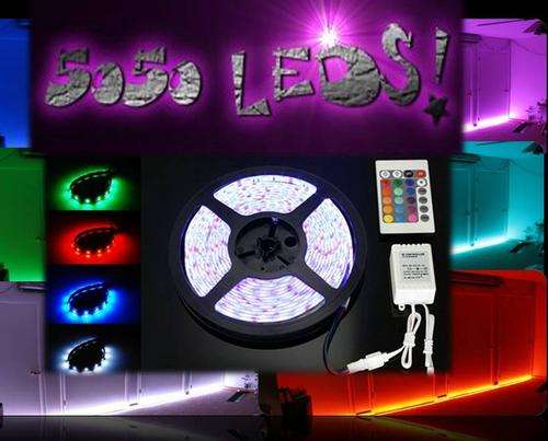 *5 meter roll* *HI TECH * Multicolour LED strip light kit & remote & controller & 3M tape backing