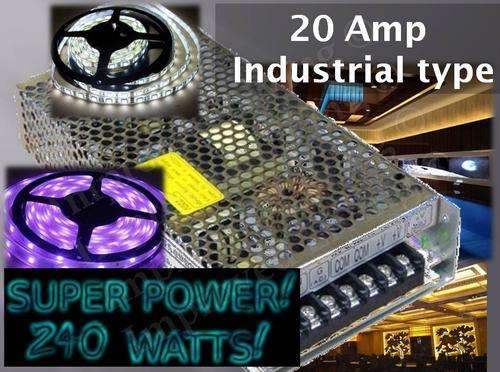 LED strip CCTV Power supply Heavy Duty 258 Watt 12V dc Power Supply - Local Stock