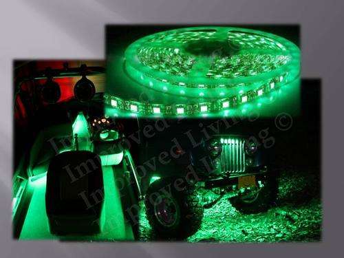 5050 Led Strip Light 60 Led p/mtr-14.4W p/mtr -Neon Green-IP65 Water Resistant-Price p/mtr