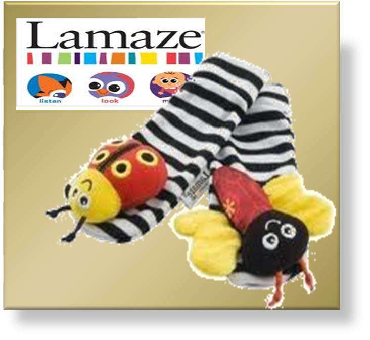 LAMAZE developmental baby Sock Rattler - FREE SHIPPING OPTION
