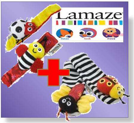 LAMAZE developmental  Gardenbug Wrist Rattle & Socks - FREE SHIPPING OPTION!!!!!