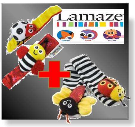 LAMAZE developmental  Gardenbug Wrist Rattle & Socks - FREE SHIPPING OPTION!!!!!