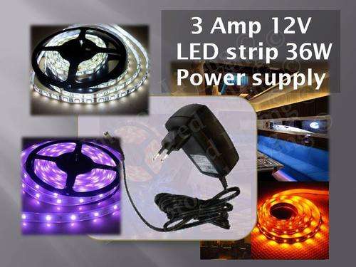 12V DC 3A LED light Power supply - Plug type. - FREE SHIPPING OPTION