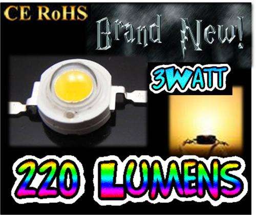 3W Warm White LED chip **EPISTAR ** Eye scorching brightness** FREE shipping option