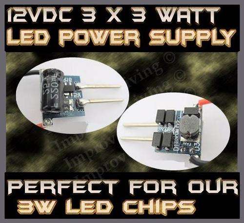 9W  12VDC LED chip power supply - constant current LED driver - FREE SHIPPING OPTION