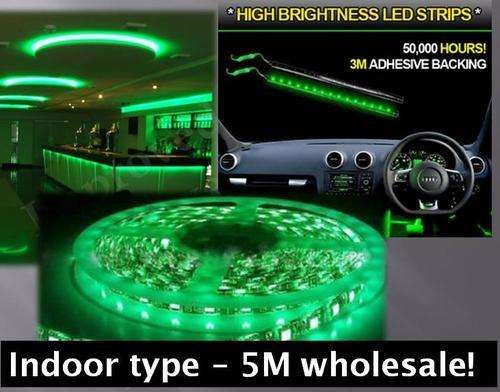 Bulk sale Price/m Neon Green  24 Watts*300 Ultra bright LEDs -LED strip - Free shipping option!