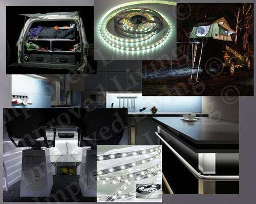 COOL WHITE Marine grade waterproof *24 W*300 bright LEDs price/m- FREE SHIPPING option