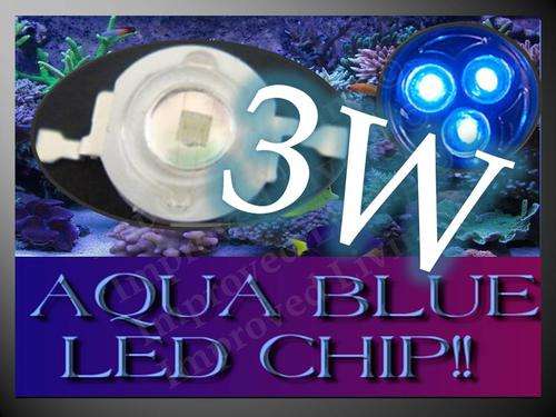 3W ROYAL BLUE LED chip - 450 - 465nm - Perfect for grow lights & reefkeeping -FREE SHIPPING OPTION