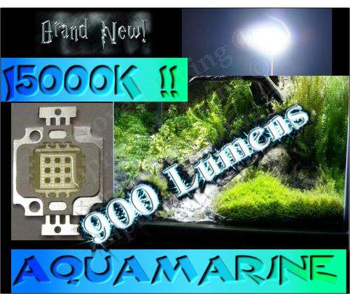 Aquamarine LED chip *1500K * Eye blistering brightness * EPISTAR 10W *