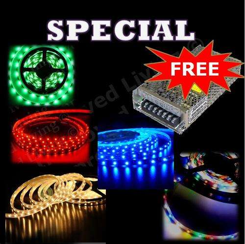 Crazy Special* Below cost 15m  LED strips Kit with FREE 78Watt Power supply- Price/m