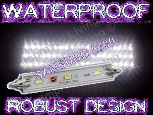 SAMSUNG 5630 Waterproof Cool White LED blocks * HEAVY DUTY * Eyeball blistering goodness!
