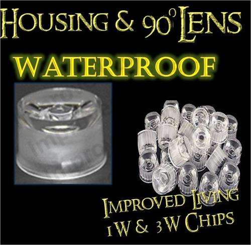 WATERPROOF 90 degree lens for Improved Living 1W & 3W chips - FREE SHIPPING OPTION