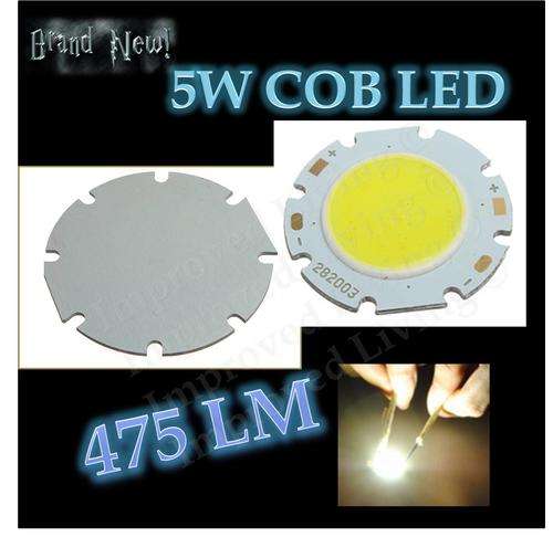 5W 475LM Cool White COB LED chip = Perfect for Deco lights & reefkeeping -FREE SHIPPING OPTION