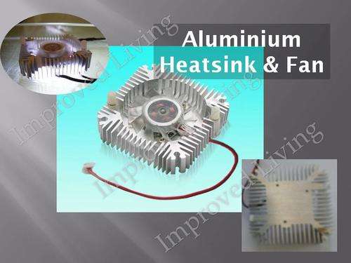 High Power LED chip Heat Sink Aluminium Base plate with 12Vdc Fan *** Free Shipping Option