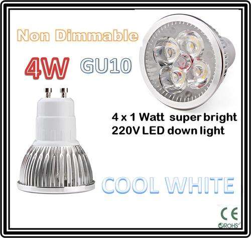 4W GU10 LED Bulb * 220V AC downlight