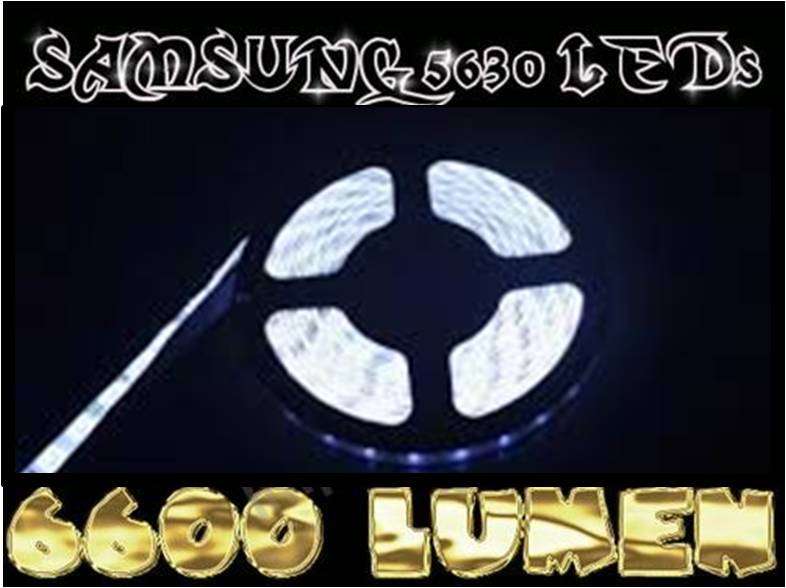LED strip * SAMSUNG 5630 LEDs * 6600 Lumen * COOL WHITE 65000K - Brightest in SA! - Price/m
