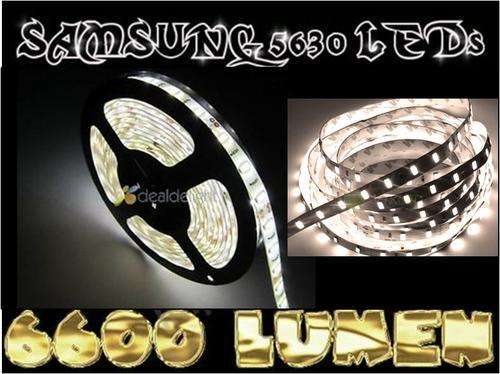LED strip * SAMSUNG 5630 LEDs * 6600 Lumen * Natural COOL WHITE 4500K - Brightest in SA! - Price/m