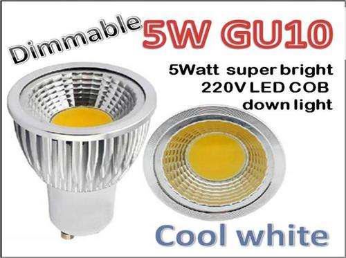 GU10 ***LED COB down light*** 5 WATT  *  - FREE SHIPPING OPTION
