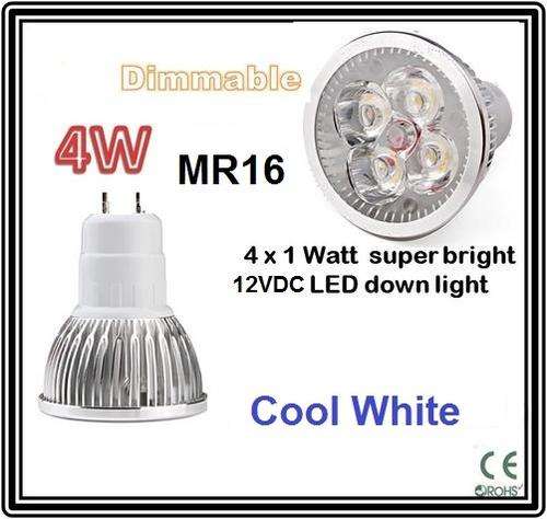 Dimmable ***LED Bulb MR16 ***  4W LED down light  ** 12Vdc downlight - FREE SHIPPING OPTION