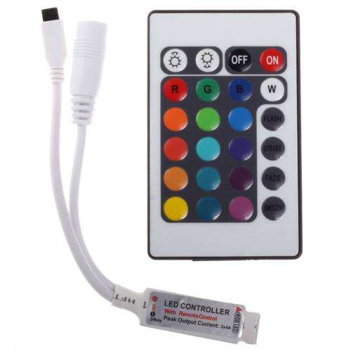 RGB dimmer controller switch and 24 Key remote