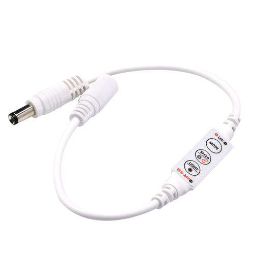 Dimmer push button Controller for single colour 12V Led for Strip Light - with connectors