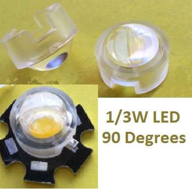 WATERPROOF 90 degree lens for Improved Living 1W & 3W chips - FREE SHIPPING OPTION