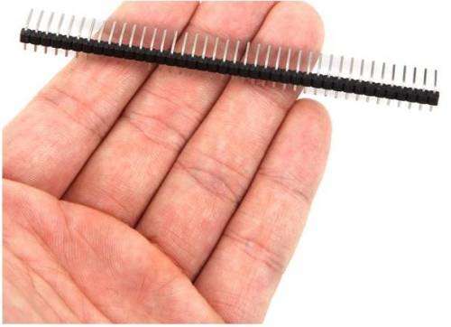 2.54mm Pitch Single Row Pin Header 40-PIN - for Arduino, Raspberry, Electronics DIY & Project