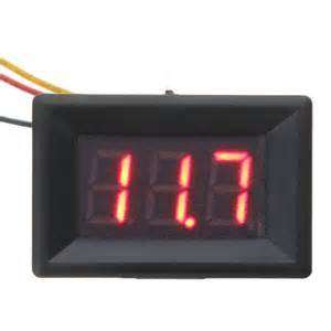 Red LED Panel Meter Digital Voltmeter DC 0V To 99.9V Three-wire