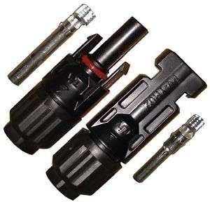 One Pair MC4 Male Female M/F Wire Connectors Solar Panel IP67 MC4C